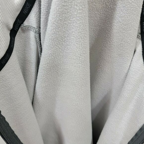 Nike Boys XLarge Just Do It Dri Fit Full Zip Grey Hooded Jacket Athletic Sports - Picture 8 of 8